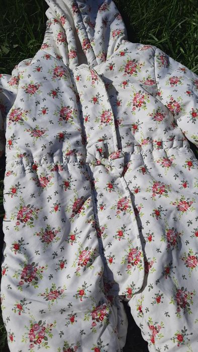 Осінній комбінезон. Теплий. Дівчинка. 74 р (6-9 міс)