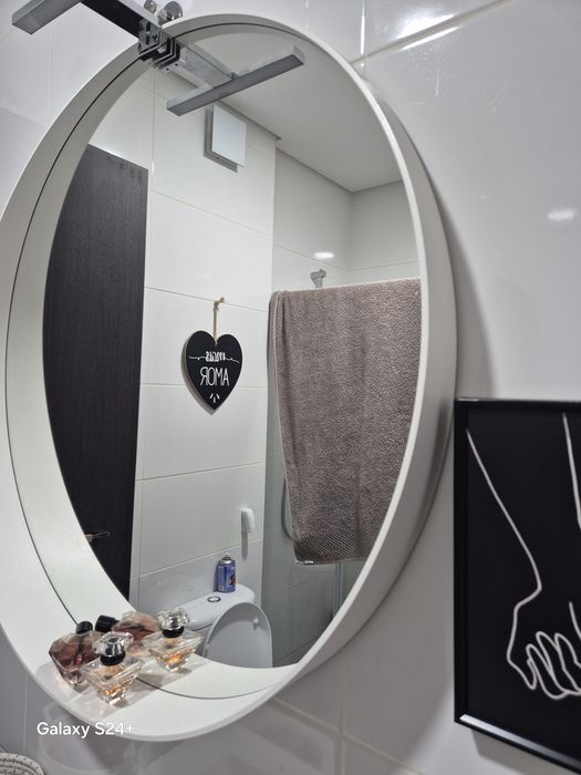 Espelho branco grande