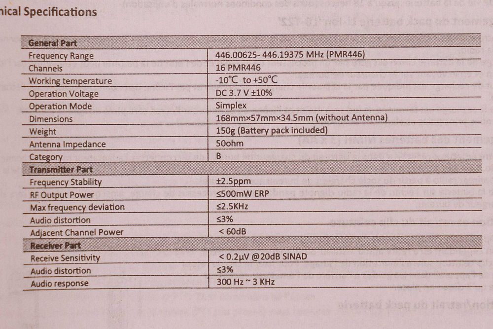 2 radios walkie talkie de utilização livre,sem necessidade de licença!