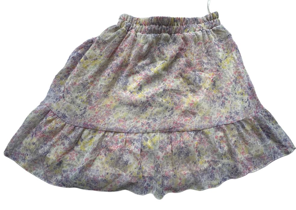 Nowa spódniczka Mohito 34 pastelowa kwiaty falbany Made in Poland