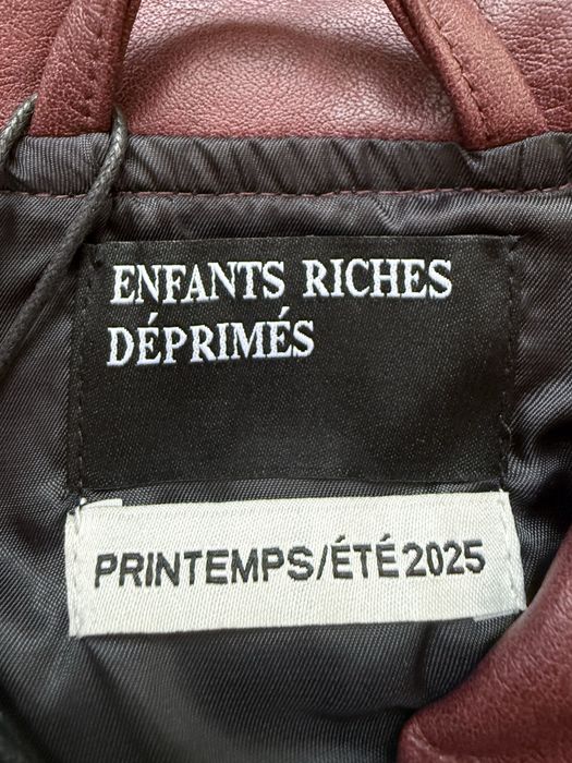 Leather Jacket ERD SS25 Red S M кожанка ERD