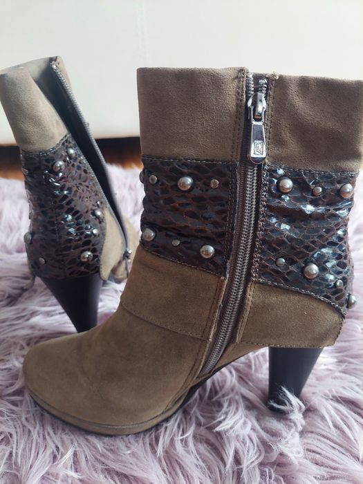Botki khaki rozmiar 37 cena 25 zł