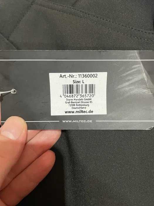 Штани Mil-tec Softshell зимові водонепроникні Black 11360002 - L