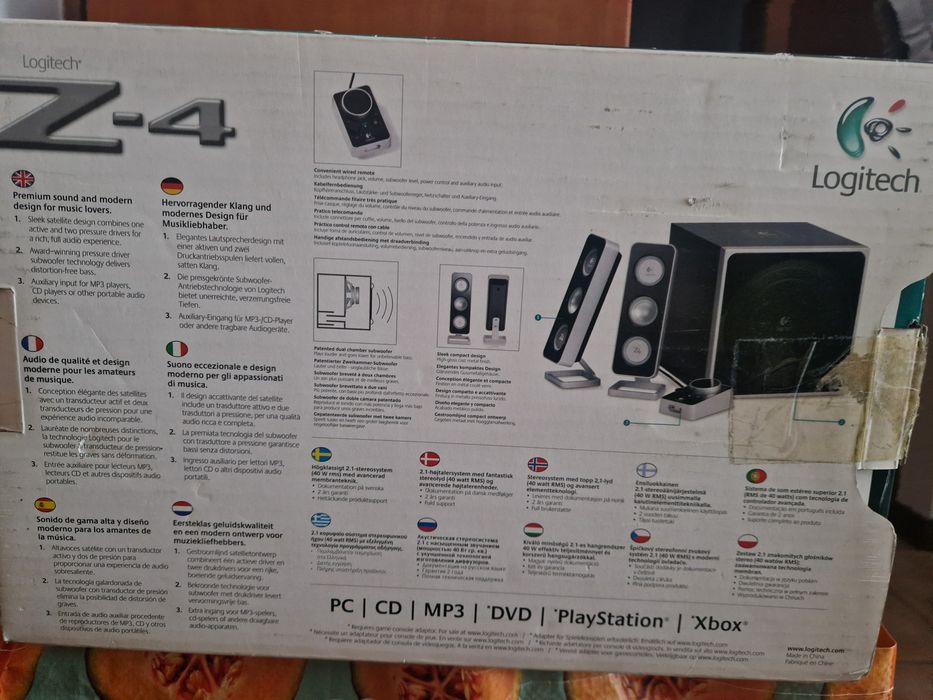 Colunas e subwoofer Logitech