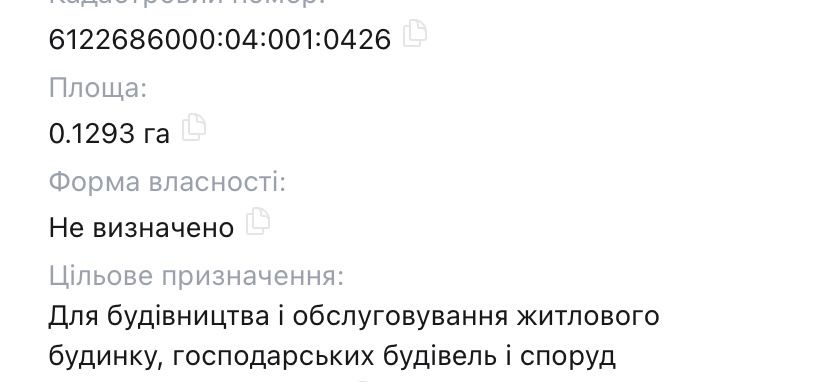Продам земельну ділянку 0.1293 га