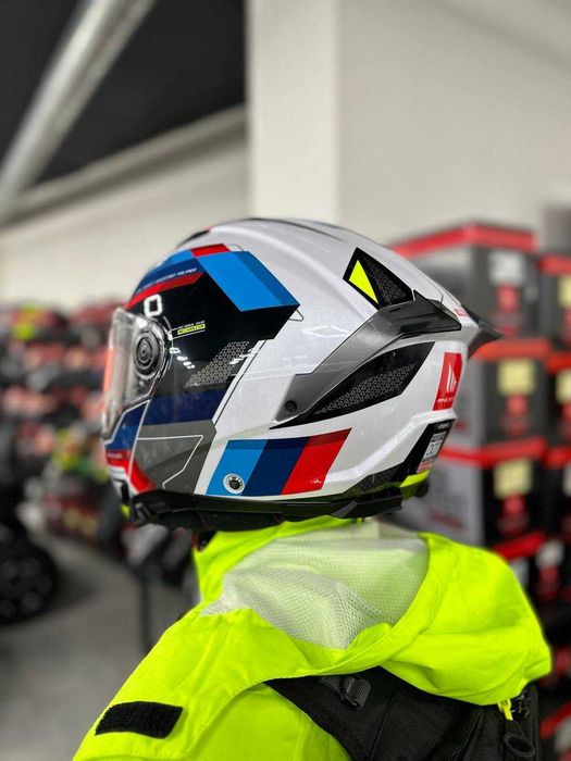 НОВИЙ мотошолом HELMET MT ATOM 2 SV BAST A0 Pearl Gloss