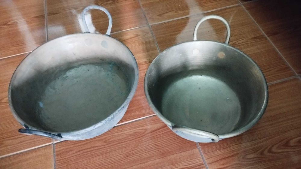 3 Bacias / Alguidares em cobre