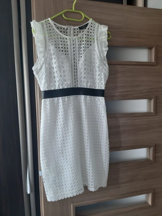 Sukienka biała koronkowa S/M
