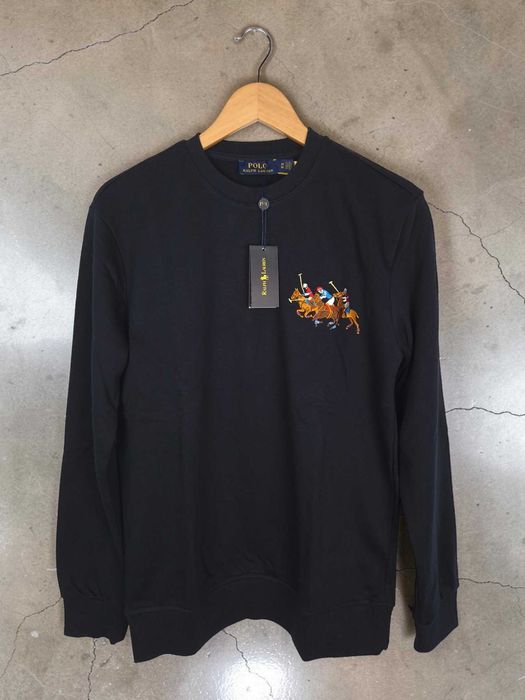 Ralph Lauren Bawełna M L XXL 3XL granatowa męska bluza