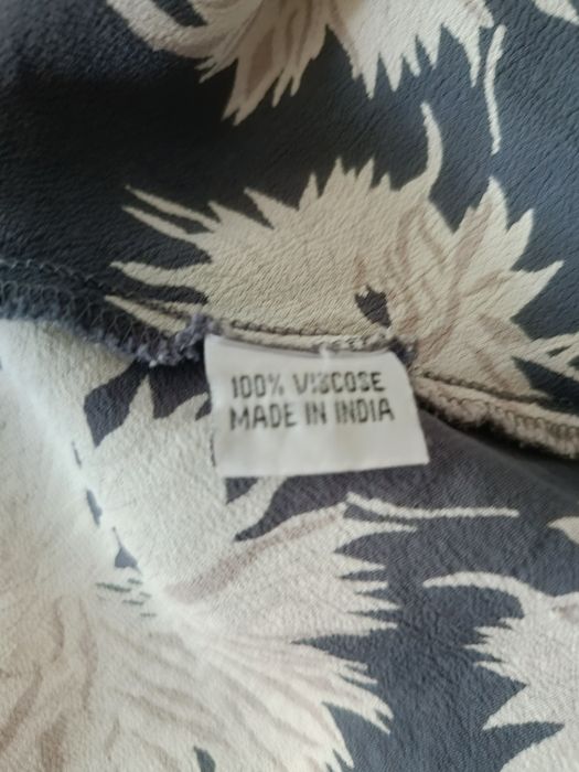 lejąca sukienka maxi z wiskozy przewiewna na lato w kwiaty vintage