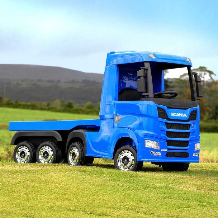 Tir na akumulator dla dzieci SCANIA 4x4 + LAWETA autko elektryczne