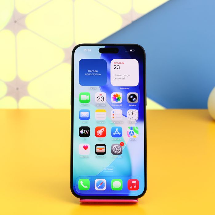 Смартфон Apple iPhone 15 Pro Max 256GB Black (170869) Б/У З ГАРАНТІЄЮ