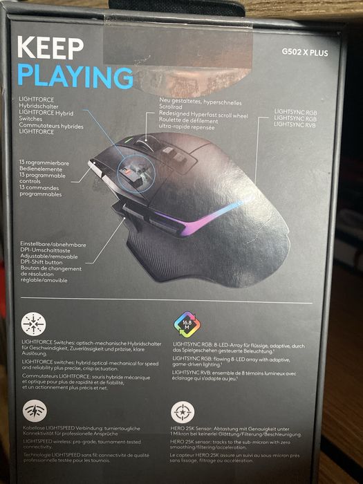 Logitech G502X Plus