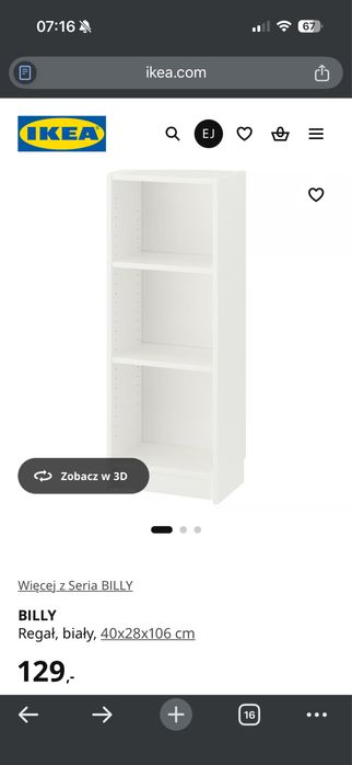 Regał Billy Ikea