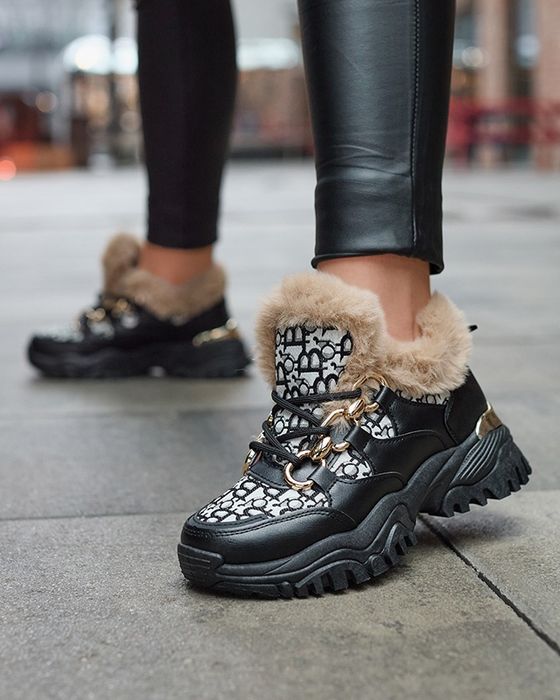 36 37 38 sneakersy 39 40 śniegowce sportowe z futerkiem gruba podeszwa
