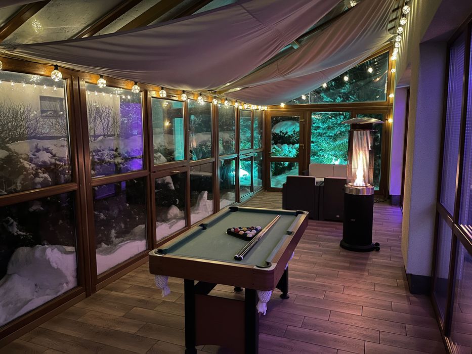 Domki Platan nowoczesne modułowe balia ferie jacuzzi sauna SPA Karpacz