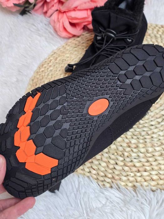 Buty sportowe ocieplane minimalistyczne palczaste do biegania rower 38