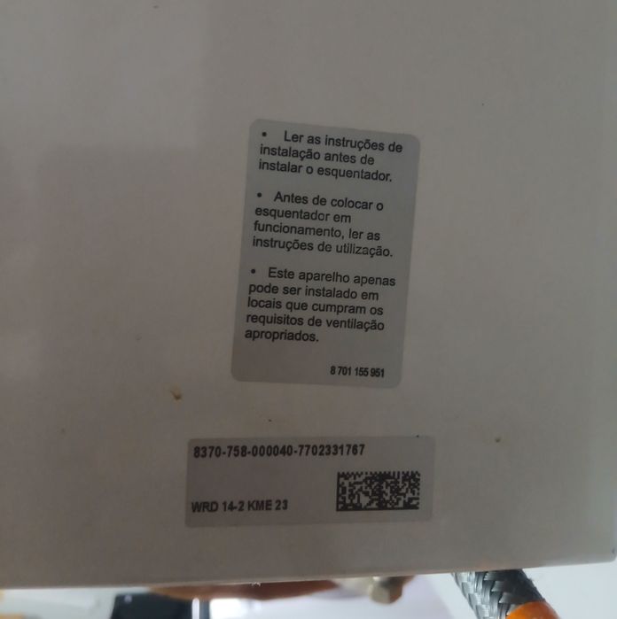 Esquentador Junkers 14 litros ventilado