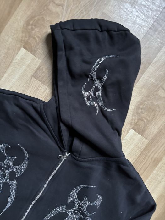 Oversize Bluza z Kryształkami