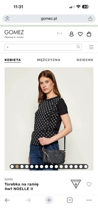 Oryginalna torebka Guess Noelle II 4w1!!!