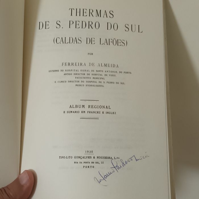 Thermas de São Pedro do Sul de 1930 do mesmo autor de Thermas da Rainh
