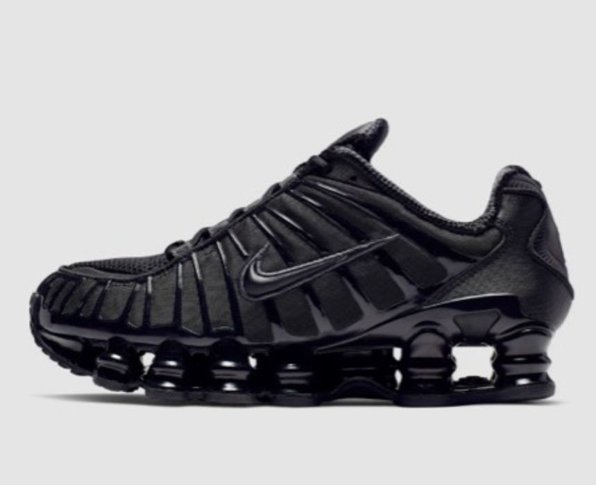 Nike Shox TL черные , кроссовки на весну,  шнурки Supreme і прості