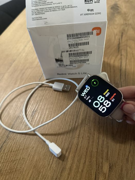 Smartwach Xiaomi Red Mi Watch 5 LITE Złoty  - zestaw!