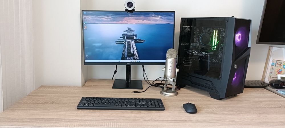 Setup gaming completo RTX 4060 Ti / 32GB RAM / OMEN 27” 165Hz + BLUE YETI + RAZER (OFERTA)