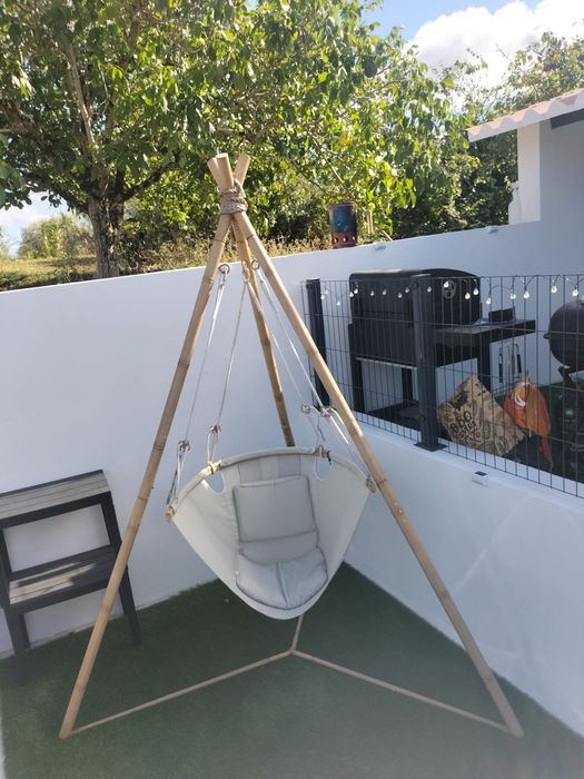 Cadeira baloiço metal