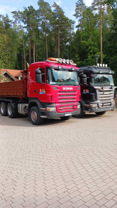 Piasek mała wywrotka Transport.