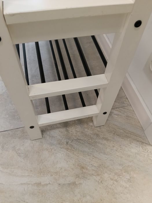 Ławka na buty biała