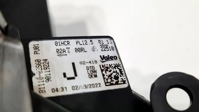 reflektor prawy full led toyota corolla e21 europa