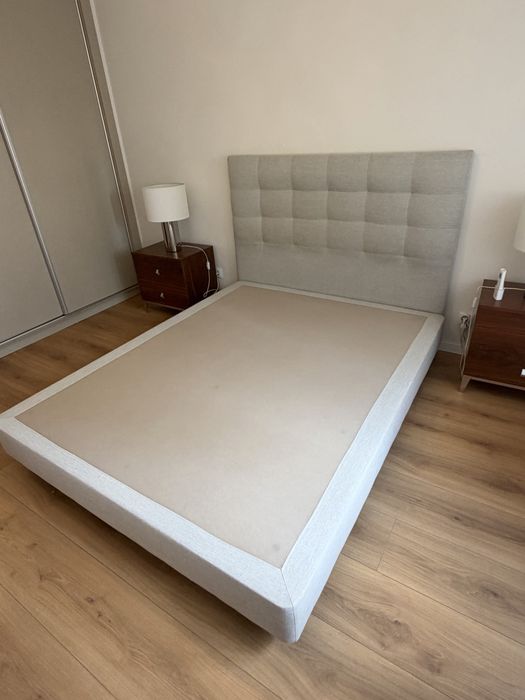 Cama de casal com colchao Molaflex Natura