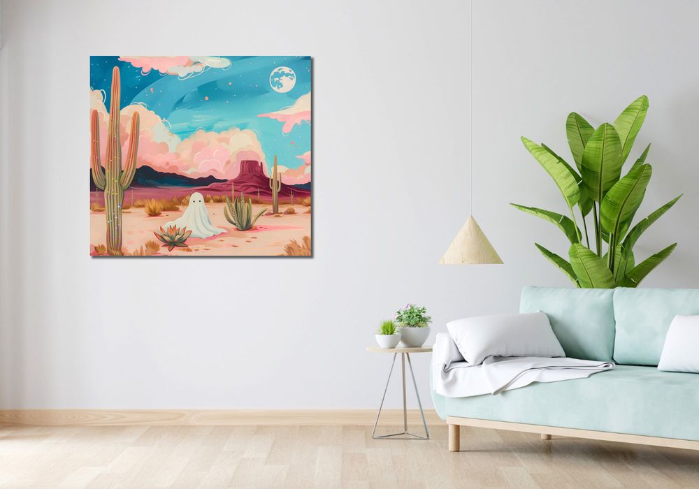 Obraz 100x90cm Duch Między Kaktusami