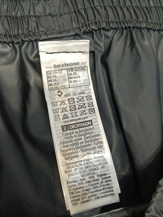 Ochraniacze przeciwdeszczowe spodni na rower B'twin 2XL