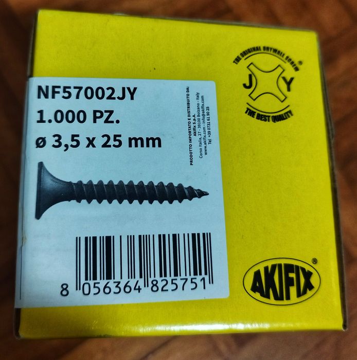 Parafusos de fosfato para gesso PH 3,5x25 1000 unidades