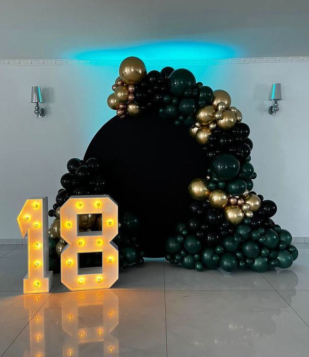 Dekoracje ścianki balonowe