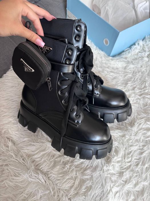 Buty Prada Monolith Leather