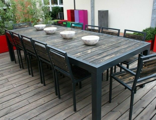 Komplet mebli ogrodowych loft industrial