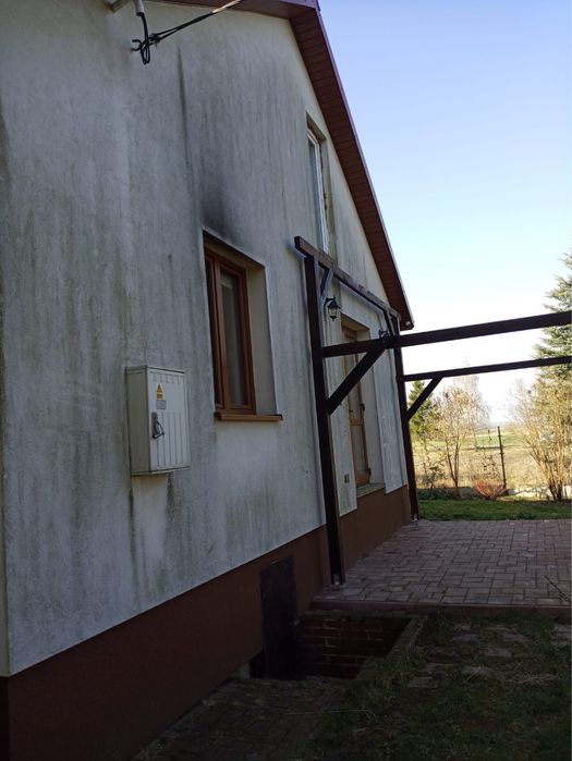 Mycie malowanie elewacji dachu w kostki Brukowej