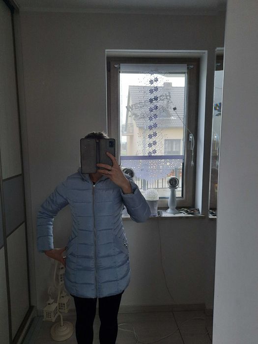 Kurtka zimowa błyszcząca s/m