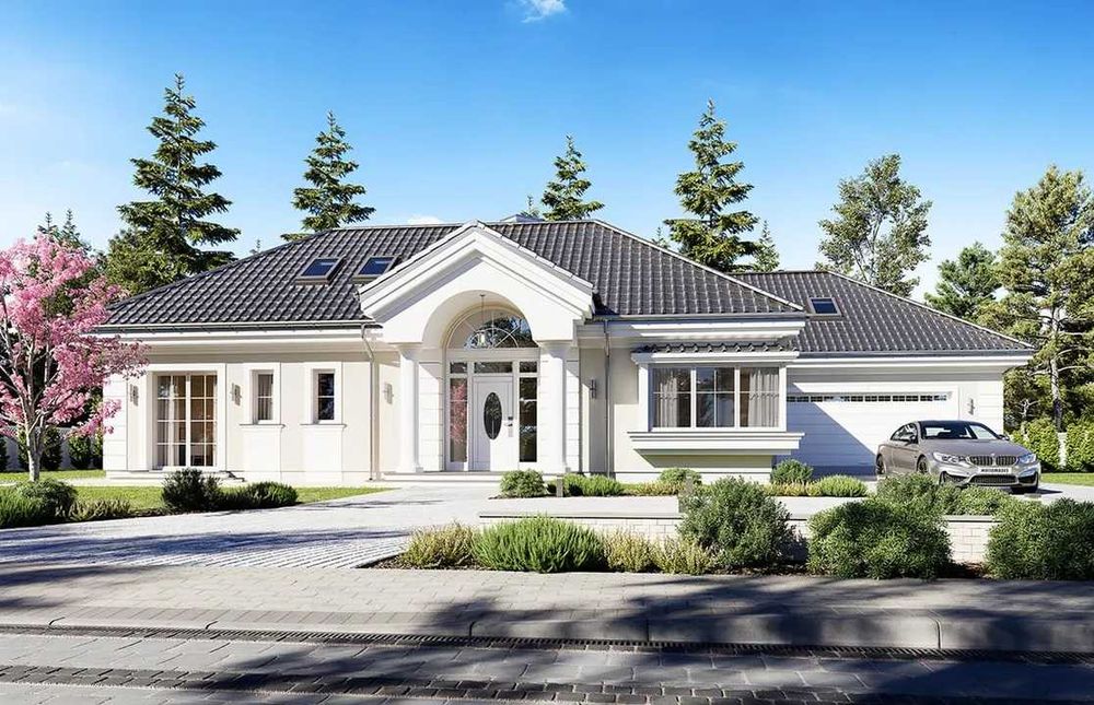 Projekt domu Willa parkowa 6D odb. L. Nowy, nieużywany, styl willowy