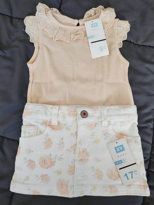 Lote de roupa nova de menina 9/12 meses