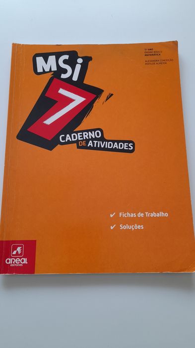 2 manuais e caderno de atividades 7 matemática