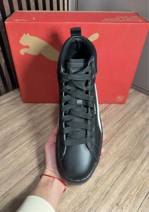 Високі кросівки жіночі Puma Mayze Mid Black, 38р