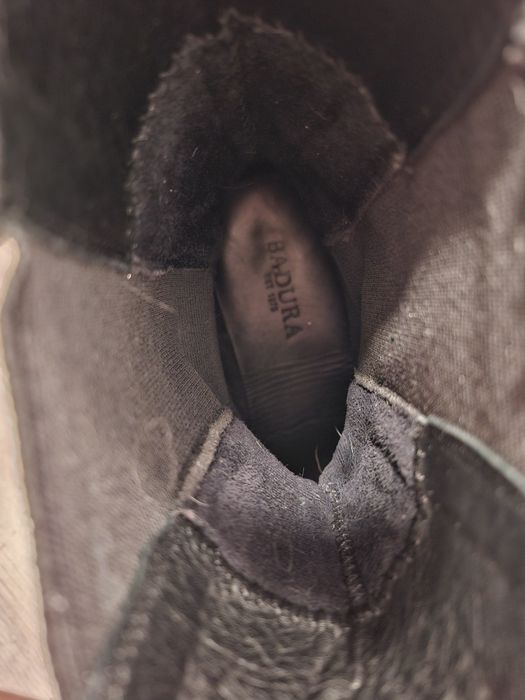 Botki, kozaki workery Badura skórzane 39