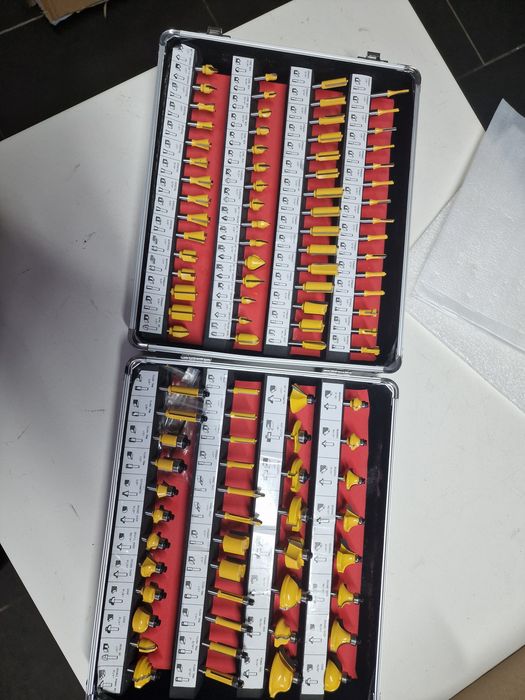 conjunto de 100 brocas de fresadora de carboneto de tungsténio com haste de 1/4" para marcenaria