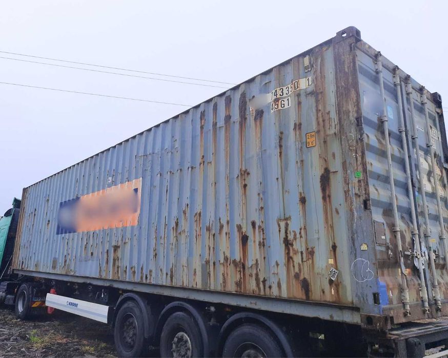 Contentor Marítimo 12 Metros Altura Extra (40 pés HC)