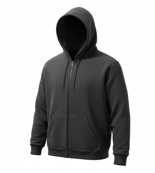 Bluza typu kapturek z suwakiem, bawełna 100% (wzór unisex) ( M )