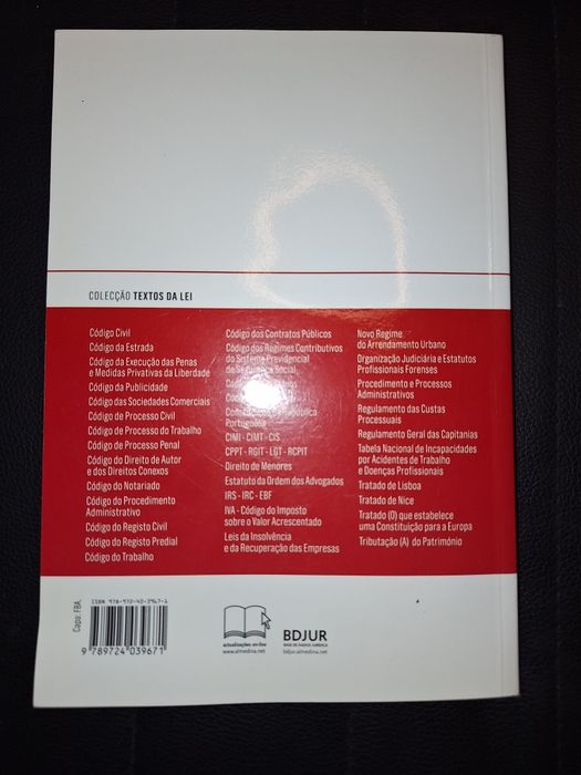 Livro Constituição da República Portuguesa